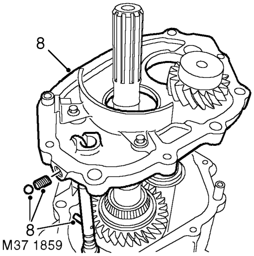 Remove filter from gearbox case.
