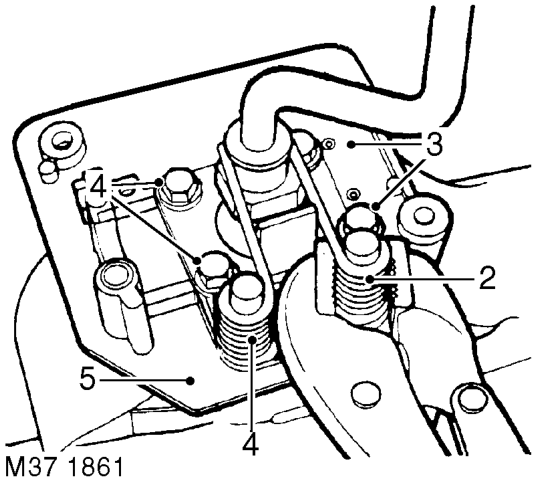 Disassembly – Remove gear selector housing.  MANUAL GEARBOX - R380, OVERHAUL, Housing - gear selector m