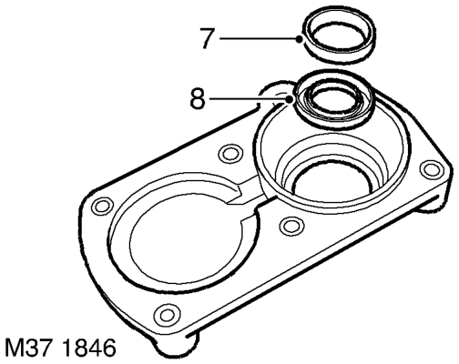 Disassembly – Remove oil seal housing.