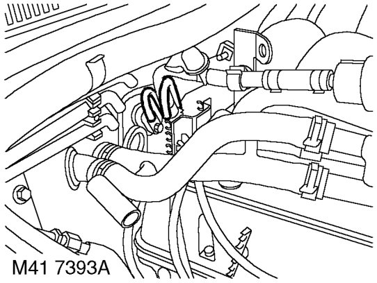 Remove cable tie and multi plug from bracket on transfer box.