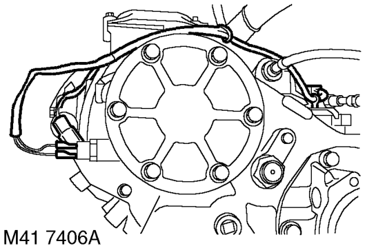 Remove 4 bolts from transfer box bottom plate,
