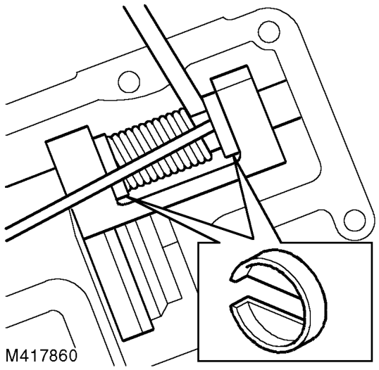 03 MY onwards: Remove differential lock warning lamp switch from end of front output shaft