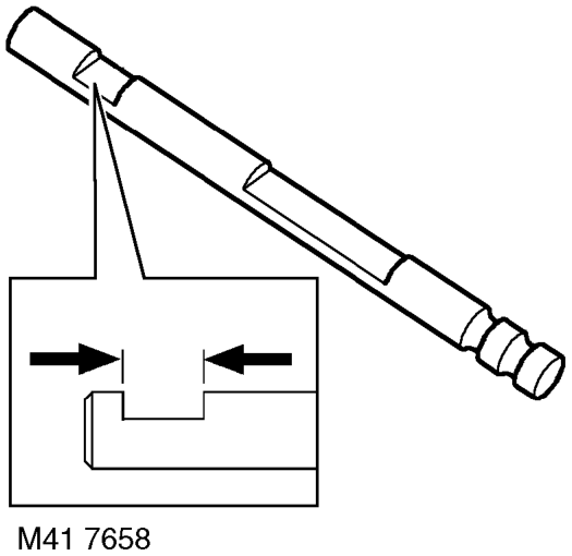 Measuring across the widest portion, check differential lock finger for wear. l Finger wid