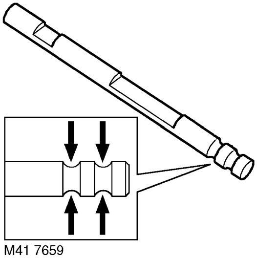Check differential lock selector finger groove in selector shaft. l Groove width = 16.0 to