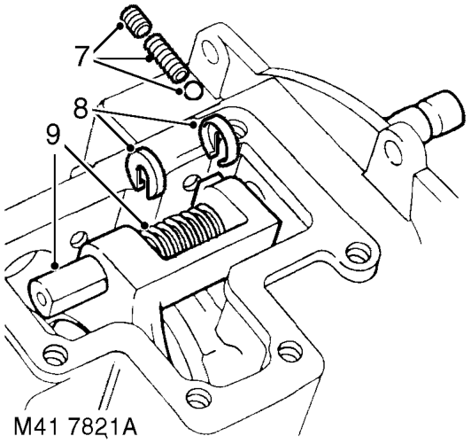 Disassembly – 03 MY onwards: Remove differential lock warning lamp switch from end of front output shaft
