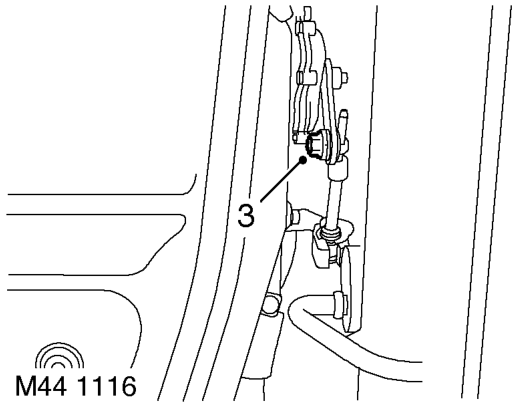 Cable - selector – Select position 'P'.