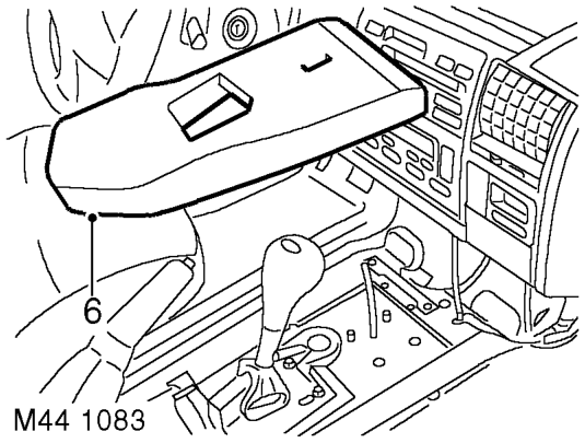 Cable and lever assembly - selector – Lower vehicle on ramp.