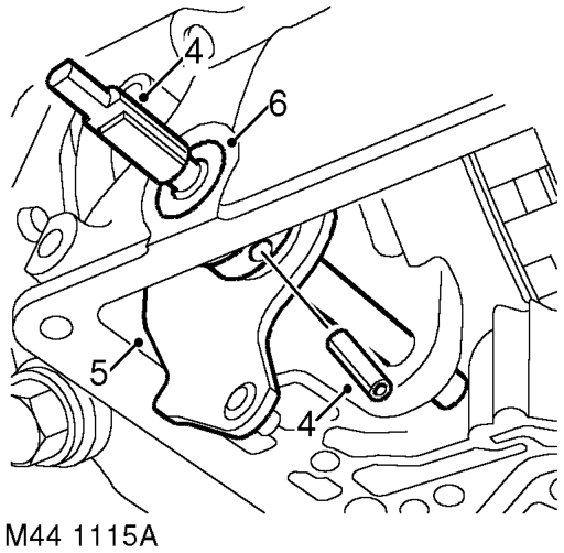Seal - selector shaft – Remove 2 bolts securing gear selector switch to gearbox and remove switch.