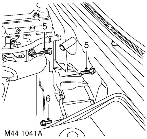 Gearbox - diesel – Remove starter motor  CHARGING AND STARTING, REPAIRS, Starter motor - diesel.