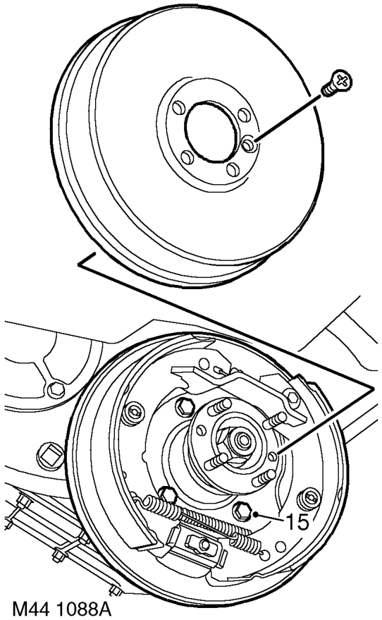 Remove and discard 4 bolts securing torque converter to drive plate.