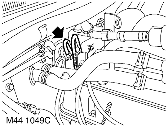 Remove cable tie and multiplug from bracket on transfer gearbox.