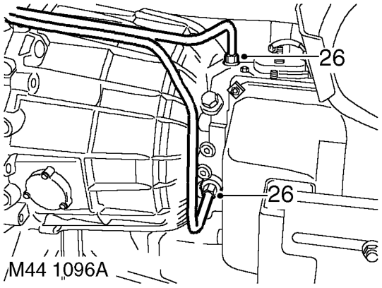 cooler pipes and remove clamps.