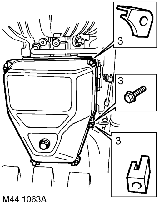 Drain automatic gearbox oil. MAINTENANCE, PROCEDURES, Automatic gearbox.