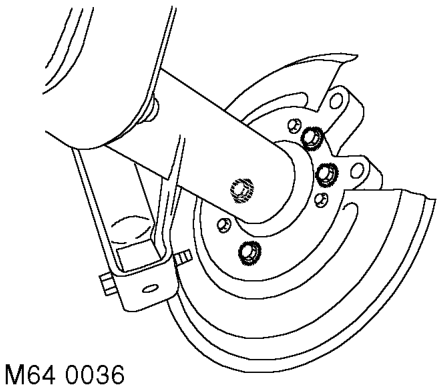 Differential - assembly – Release each harness from brake hose and hose bracket.