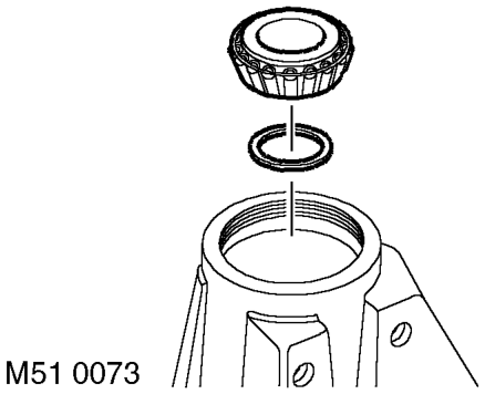 Using a bearing puller, remove pinion head