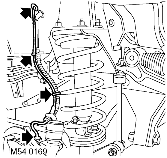 Differential - assembly – Disconnect each ABS sensor multiplug.