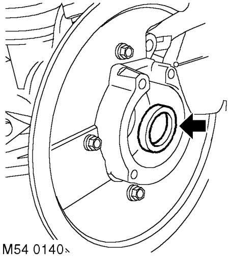 Release wheel hubs from front axle. Remove wheel hubs and drive shafts from front axle.