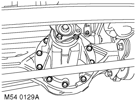 Remove oil seal from axle casing.