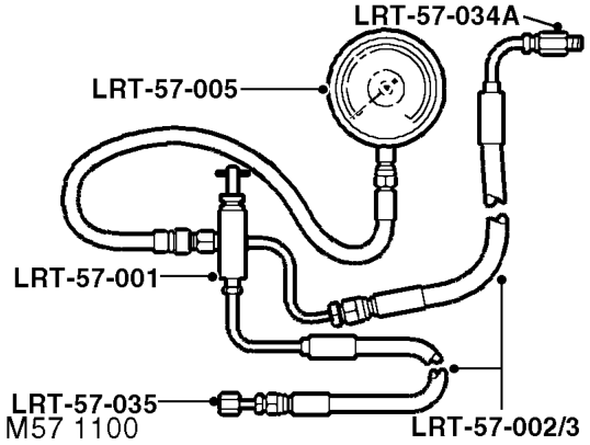 Discard intake 'O' ring and move intake aside for access.