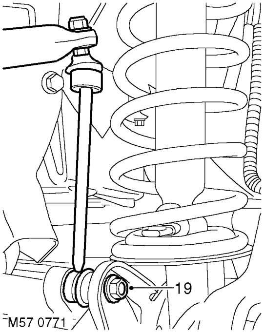 With assistance, remove 2 nuts and bolts
