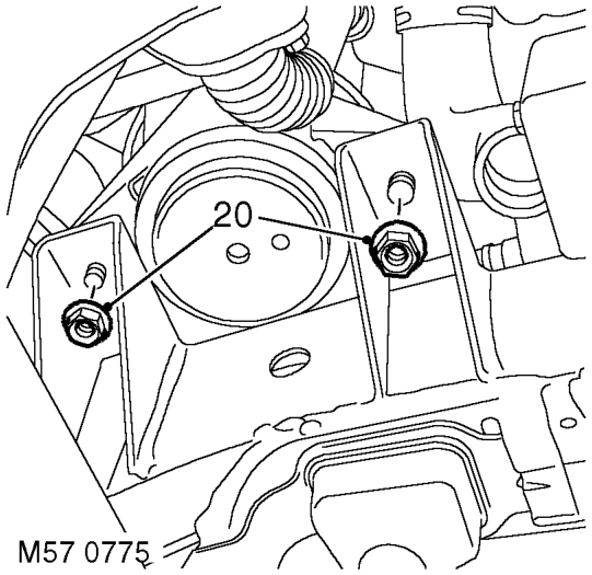 Remove nut securing antiroll bar link lower ball joint and release joint.