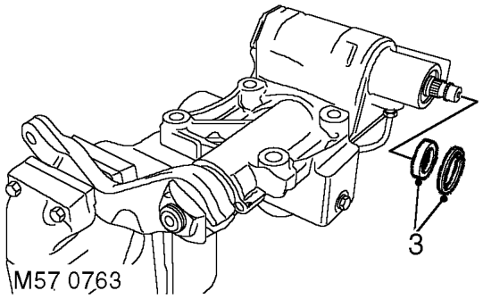 Seal - input shaft - steering box – Secure steering box in vice.