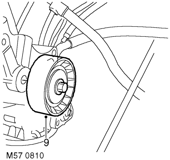 Remove 4 bolts and one nut securing auxiliary