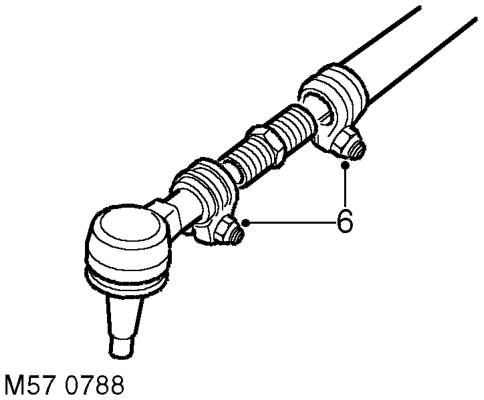 Ball joint - drag link – Using LRT-57-036, break taper joint and release drag link.