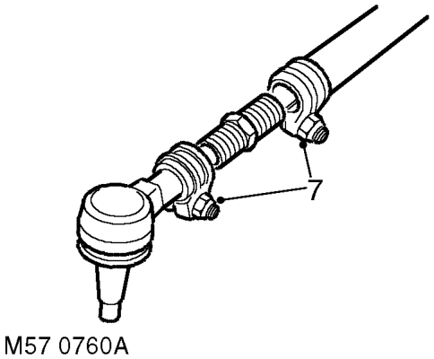 Drag link – Using LRT-57-036 break taper joints and remove drag link.