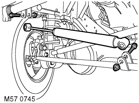 Damper - steering – Raise front of vehicle.