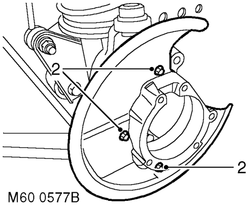 Remove wheel hub.  FRONT SUSPENSION, REPAIRS, Wheel hub.