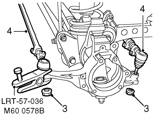 Remove 3 bolts securing mudshield and remove mudshield.