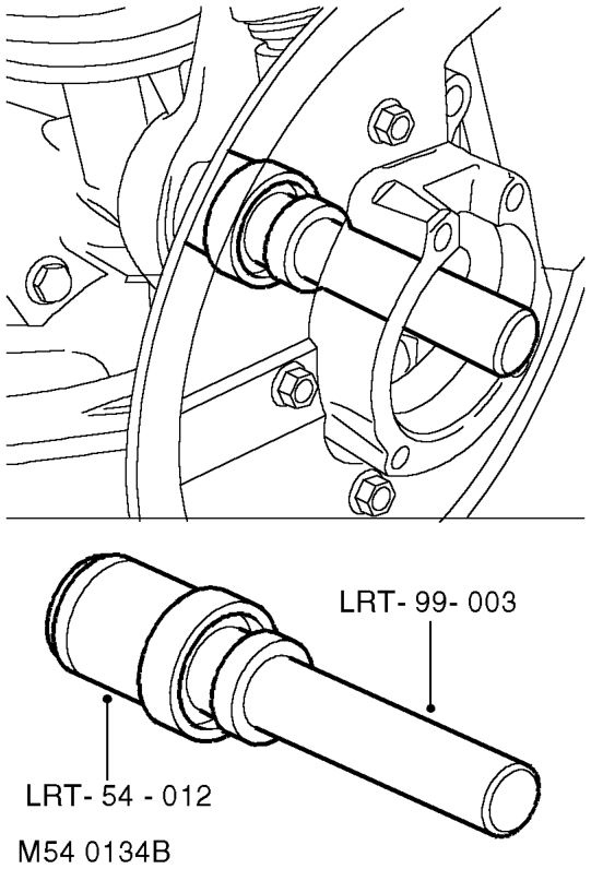 Lubricate lip of new drive shaft oil seal and running surface on drive shaft with clean di