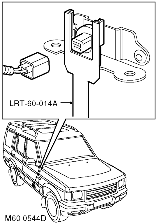Accelerometer - ace - lower pump - ace - v8 – Disconnect multiplug from accelerometer.