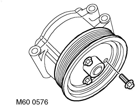 Remove 3 bolts securing ACE pump to mounting and remove ACE pump.