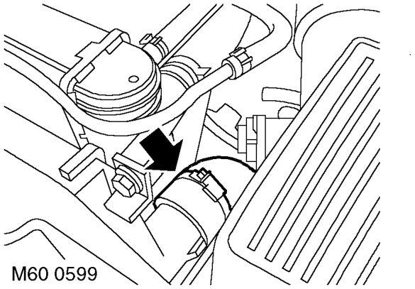 Pump - ace - diesel – Release ACE/PAS reservoir from bracket and move aside.
