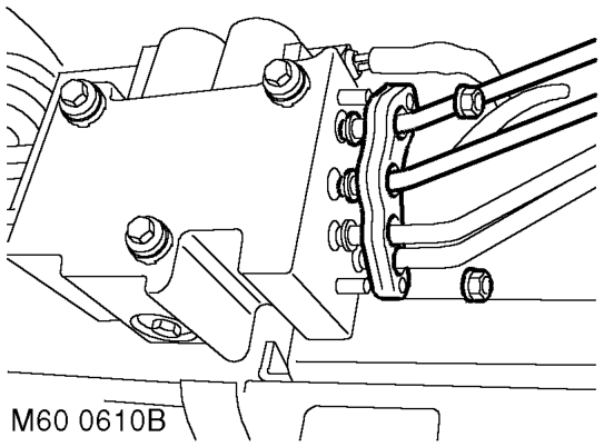NOTE: Keep pipes assembled to clamping plate to maintain correct pipe positions for refitt