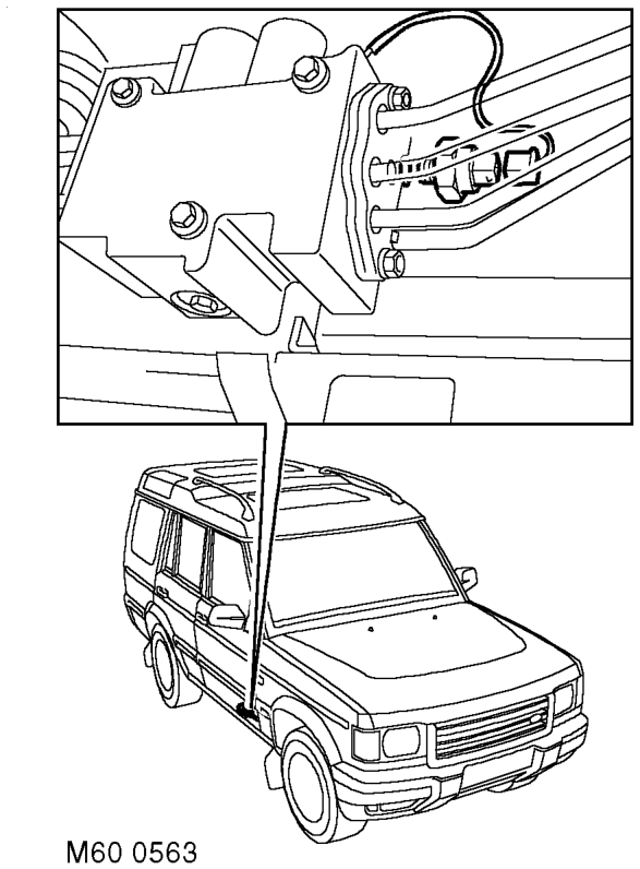 Pressure transducer - ace – Raise vehicle on a ramp.