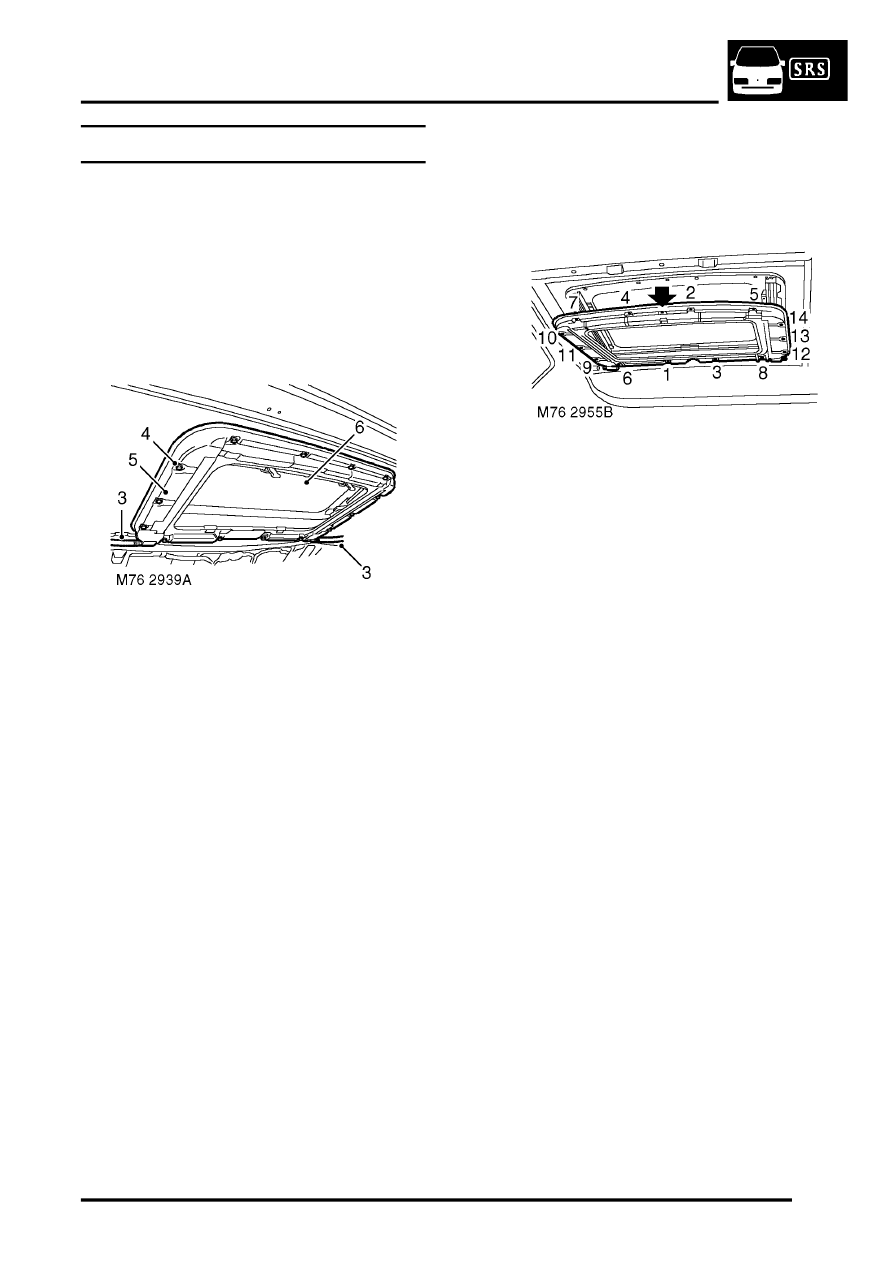 Land Rover Service and Repair Manuals > Discovery II > SUNROOF