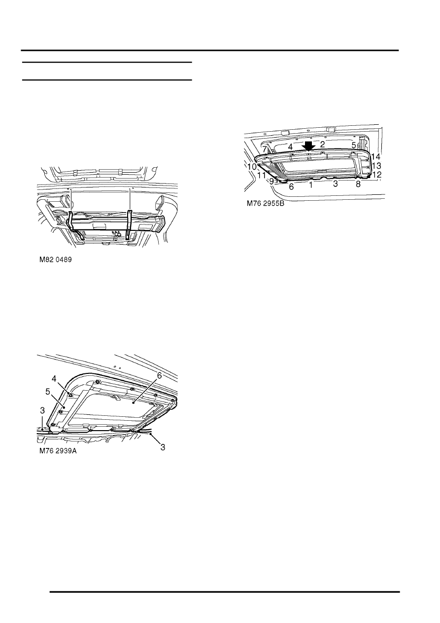 Land Rover Service and Repair Manuals > Discovery II > SUNROOF