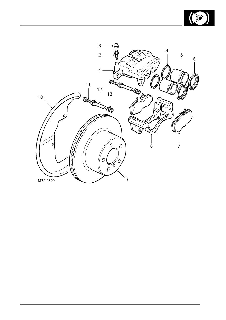Land Rover Service and Repair Manuals > Discovery II > BRAKES