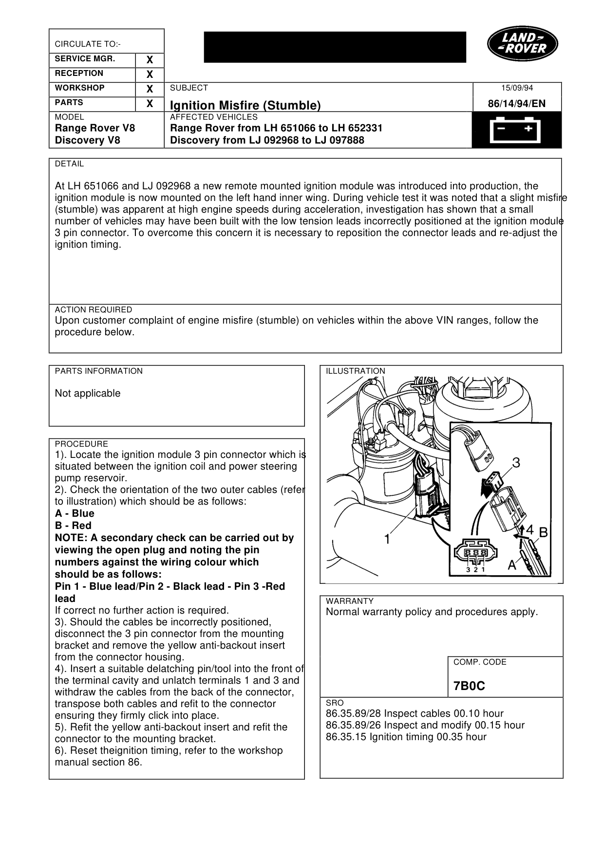 Ignition Misfire (Stumble) V8 – bulletin page 1