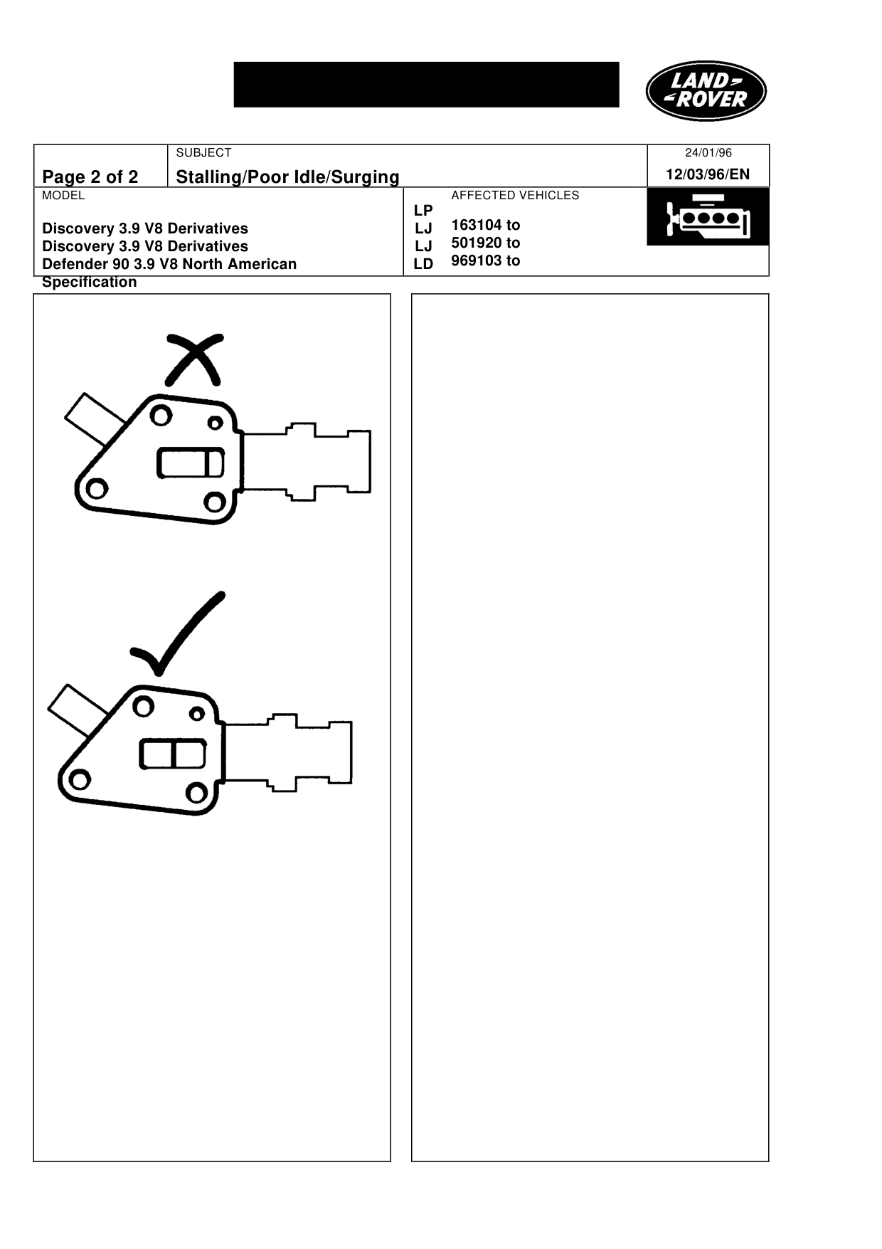 Stalling/Poor Idle/Surging – bulletin page 2