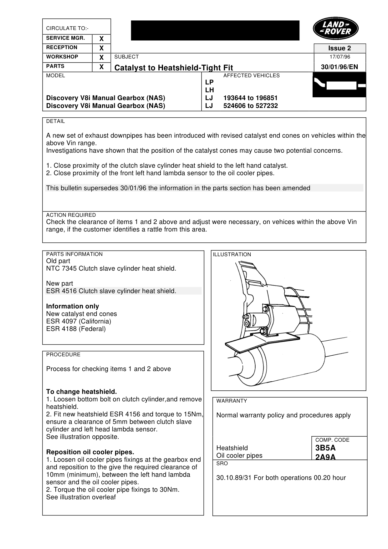 Catalyst To Heatshield Tight Fit – bulletin page 1