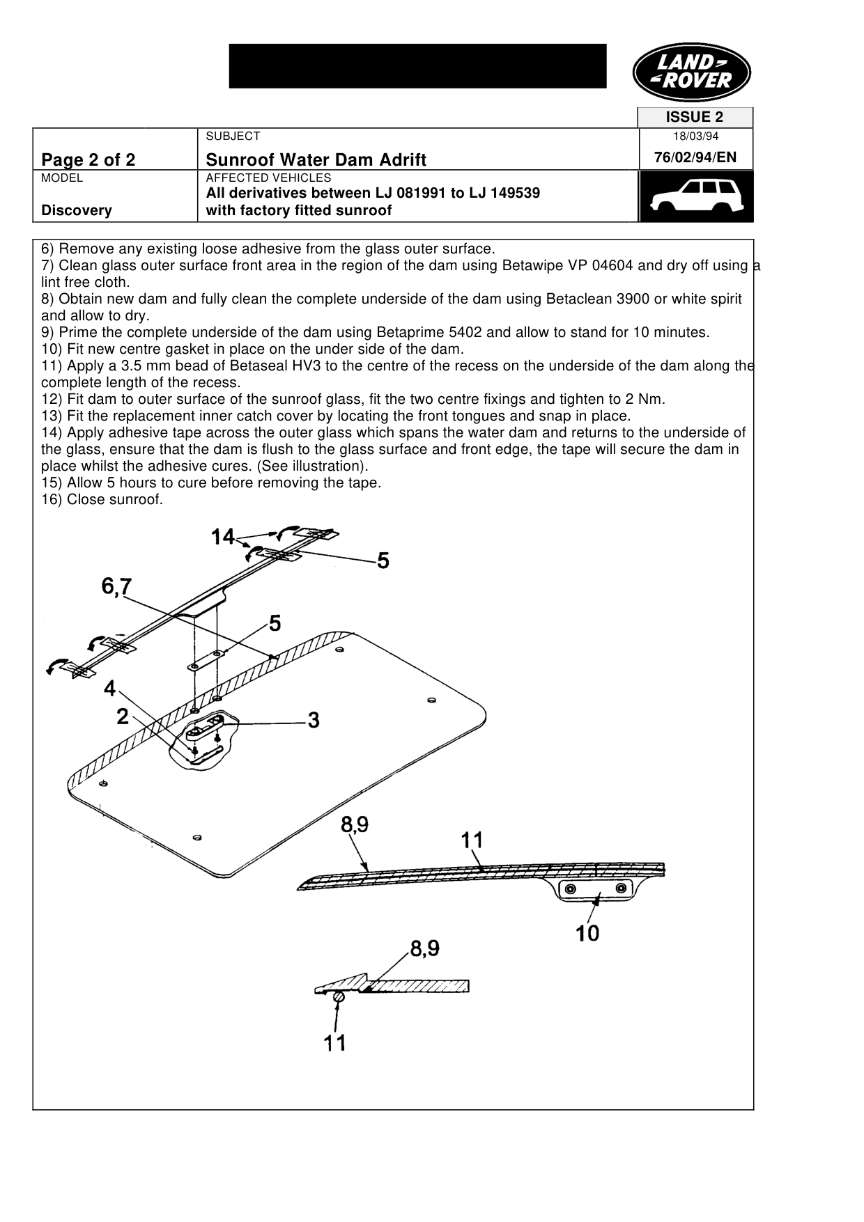 Sunroof Water Dam Adrift Issue 2 – bulletin page 2