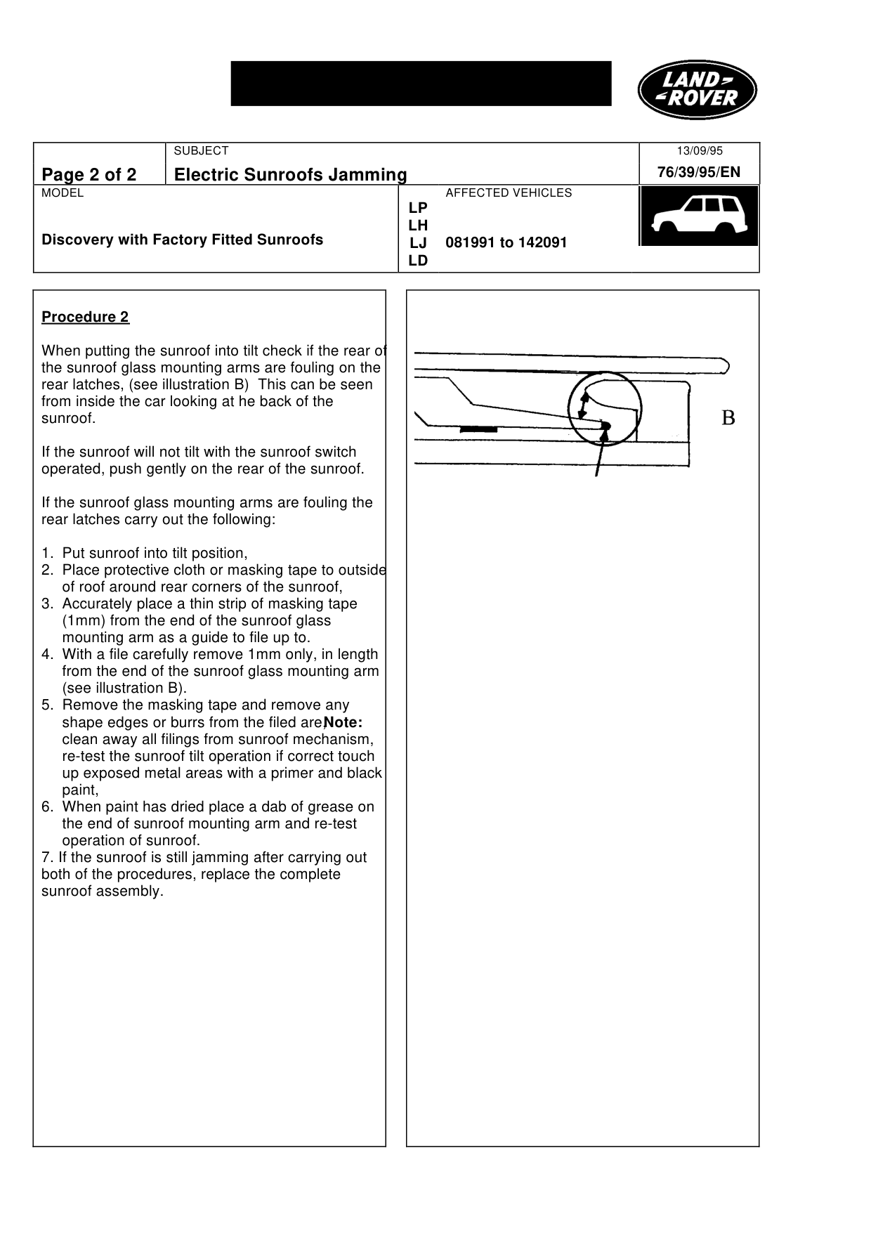 Electric Sunroof Jamming – bulletin page 2