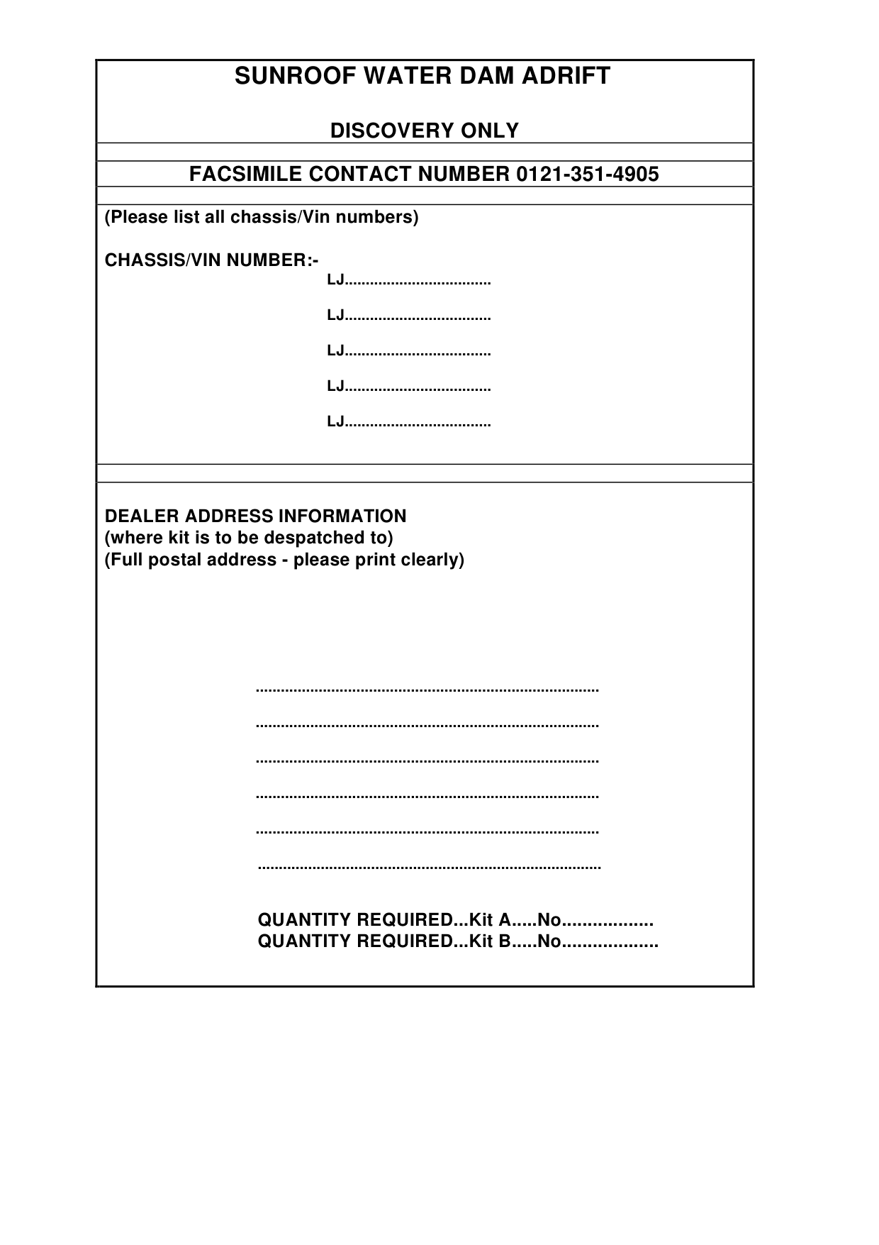 Sunroof Glass Water Dam Adrift – bulletin page 4