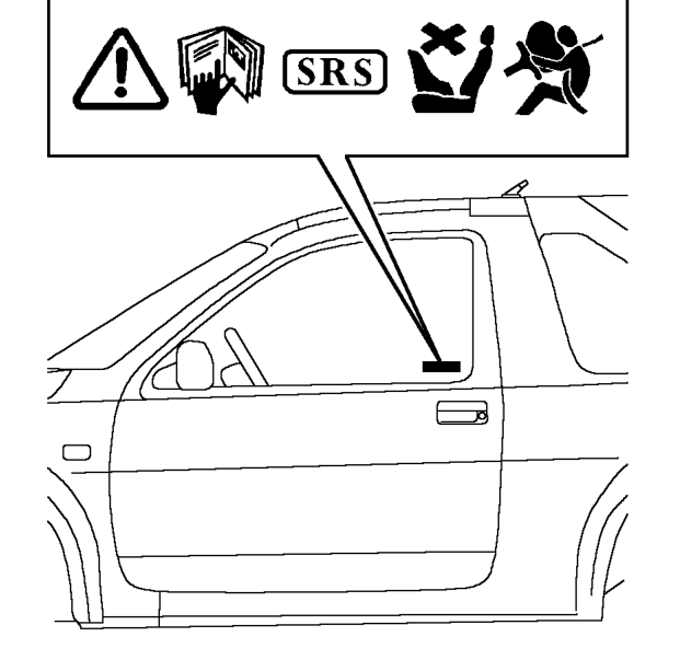 Warning labels – Driver and Passenger side windows