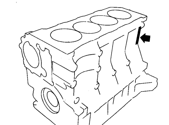 Engine number location – Crankcase gas is drawn through a gauze oil separator in the camshaft cover and passes via 