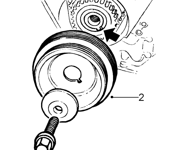 Clean crankshaft pulley and gear.